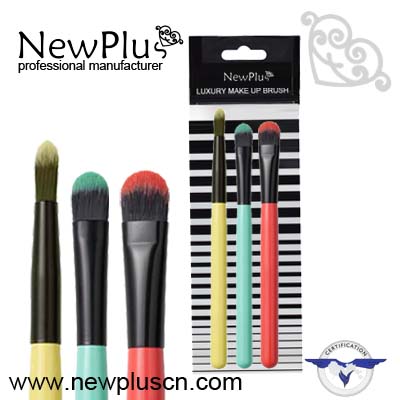 colorful 3PCS eyeshadow brush set