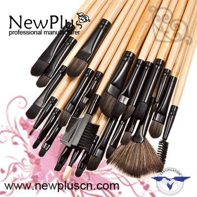 32PCS natural  handle  Makeup Brush Set