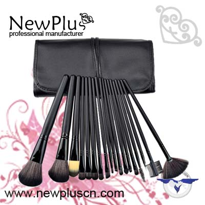 18PCS natural  handle  Makeup Brush Set