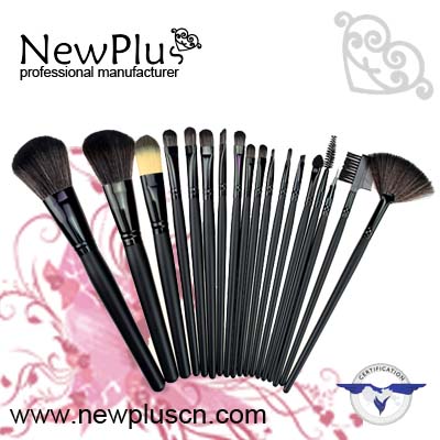 18PCS natural  handle  Makeup Brush Set