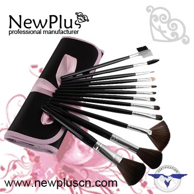 12PCS black Makeup Brush Set