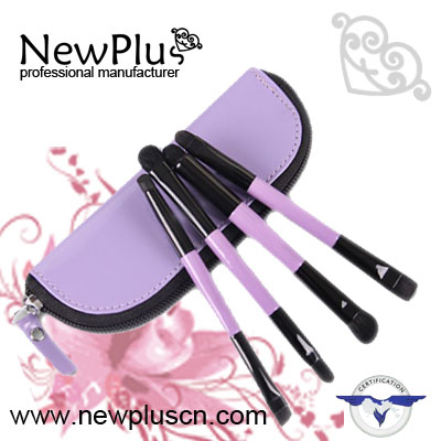 10PCS color wood handle black ferrule makeup Brush Set