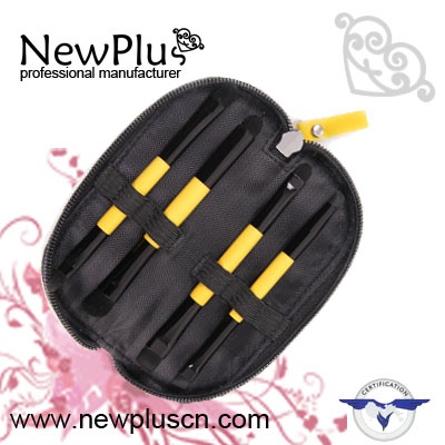 10PCS color wood handle black ferrule makeup Brush Set