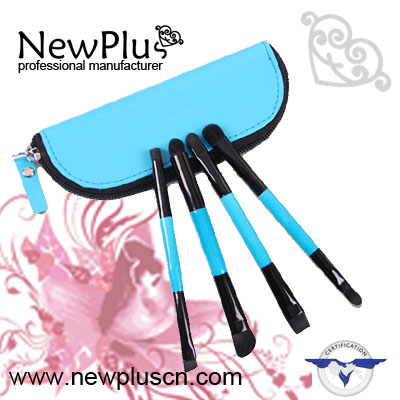 10PCS color wood handle black ferrule makeup Brush Set