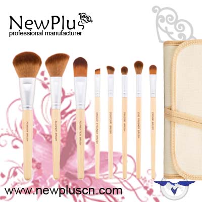 12PCS bamboo handle Makeup Brush Set