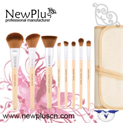 12PCS bamboo handle Makeup Brush Set