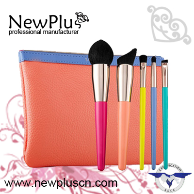 5PCS color handle Makeup Brush Set
