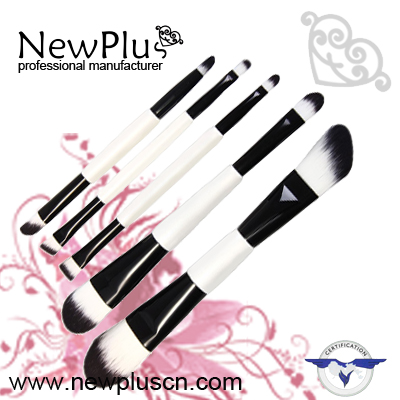 5PCS pink handle black ferrule color Makeup Brush Set