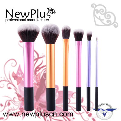 6PCS color long ferrule makeup Brush Set