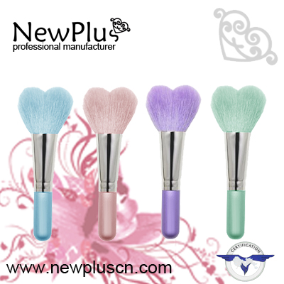heart shaped colors hair makeup Brush