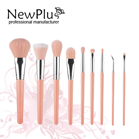 colorful bamboo makeup brushes