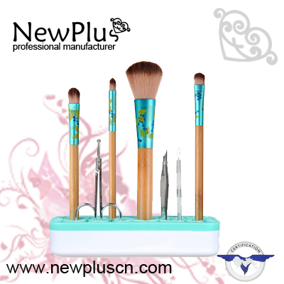bamboo makeup brush set