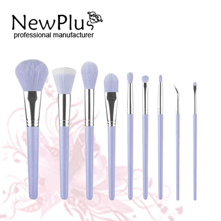 colorful bamboo makeup brushes