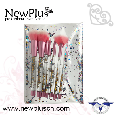 glitter makeup brush set