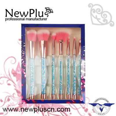 glitter makeup brush set