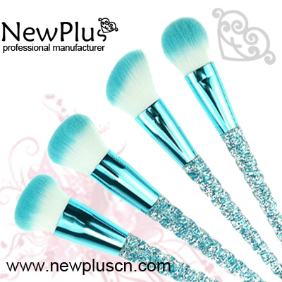 glitter makeup brush set