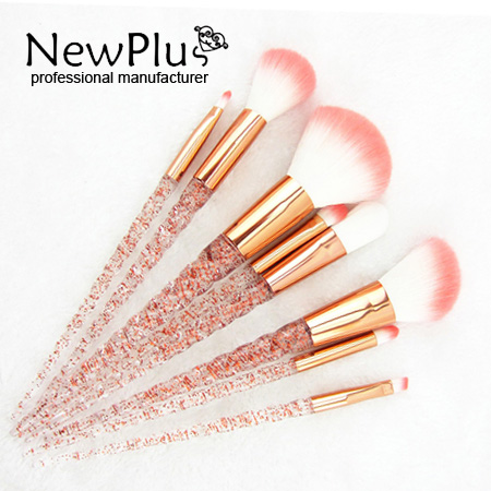 glitter makeup brush set