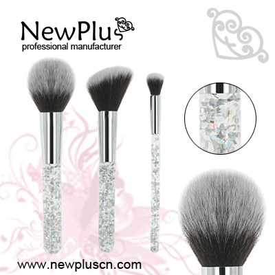 glitter makeup brush set
