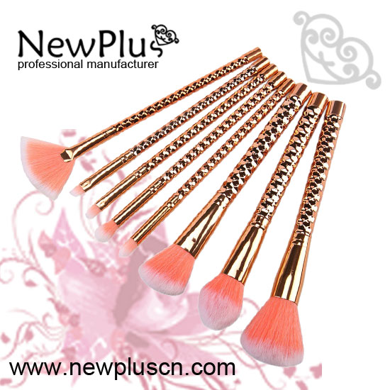 glitter makeup brush set