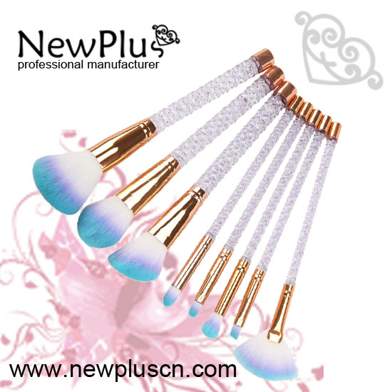 glitter makeup brush set
