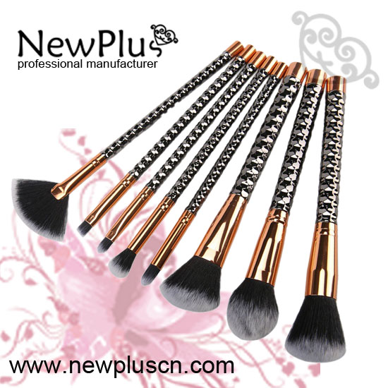 glitter makeup brush set