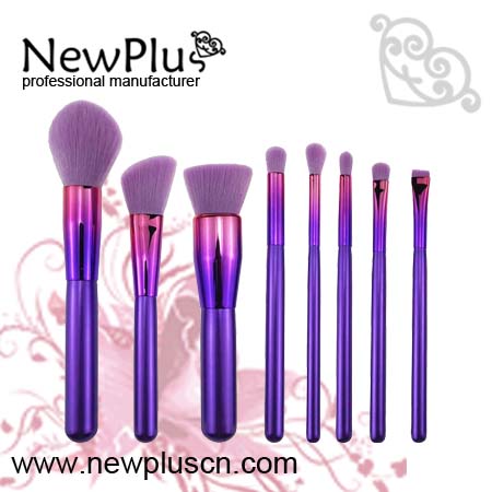 multi-color makeup brushes