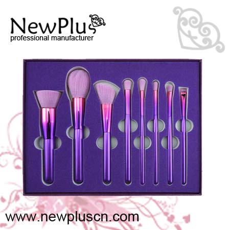 multi-color makeup brushes