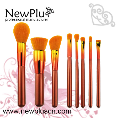 multi-color makeup brushes
