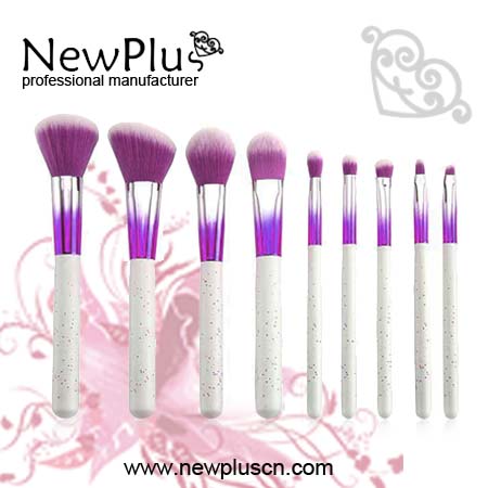multi-color makeup brushes