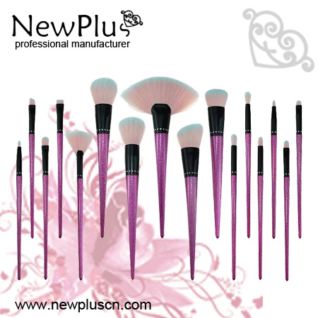 multi-color makeup brushes