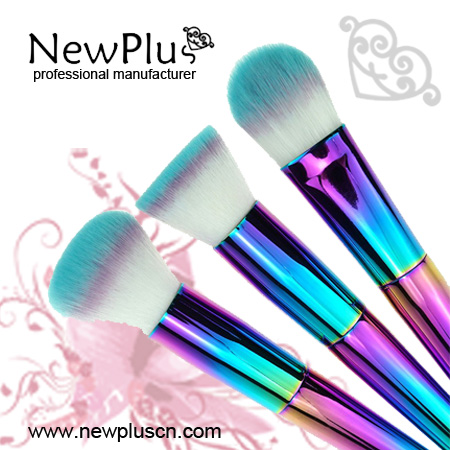 multi-color makeup brushes