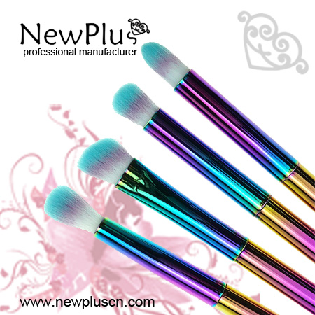 multi-color makeup brushes