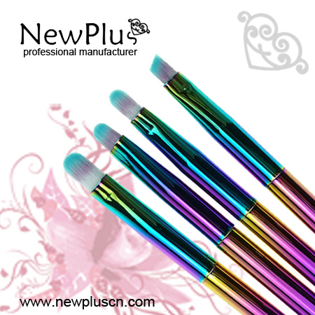 multi-color makeup brushes