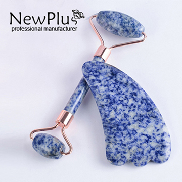 blue spots jade roller set