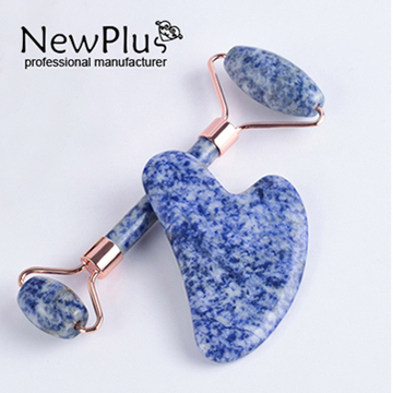 blue spots jade roller set