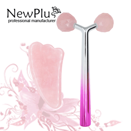 metal handle jade facial massage