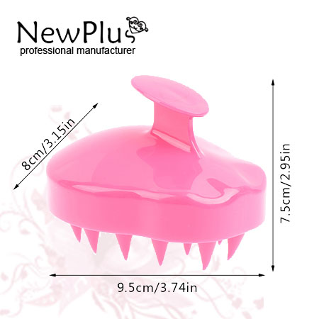 silicon hair brush