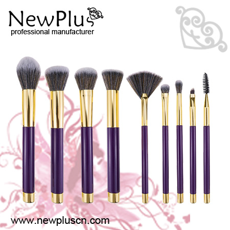 colorful  makeup brush set