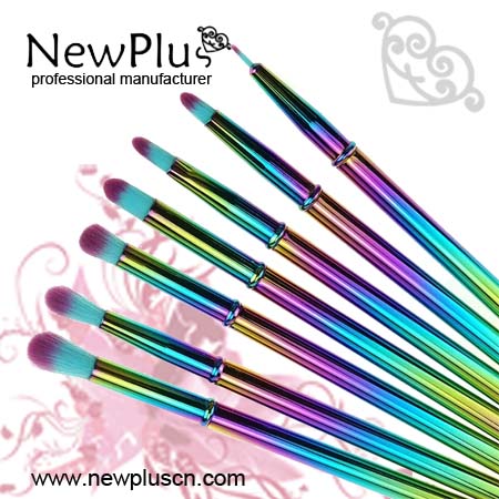 colorful  makeup brush set