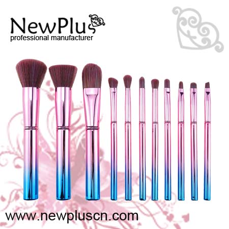 colorful  makeup brush set