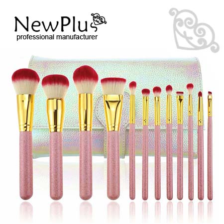 colorful  makeup brush set