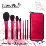 7PCS red Makeup Brush Set