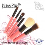 6PCS red Makeup Brush Set