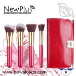 4PCS red handle  Makeup Brush Set