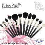 8PCS  red handle black ferrule Makeup Brush Set