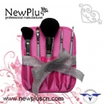 6PCS  wood handle color bag Makeup Brush Set