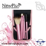 5PCS color pink aluminum handle Makeup Brush Set