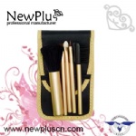 5PCS color pink aluminum handle Makeup Brush Set