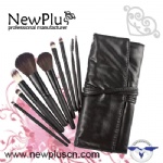 9PCS black wood black ferrule Makeup Brush Set