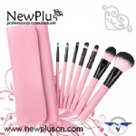 7支装粉红柄黑管化妆套刷